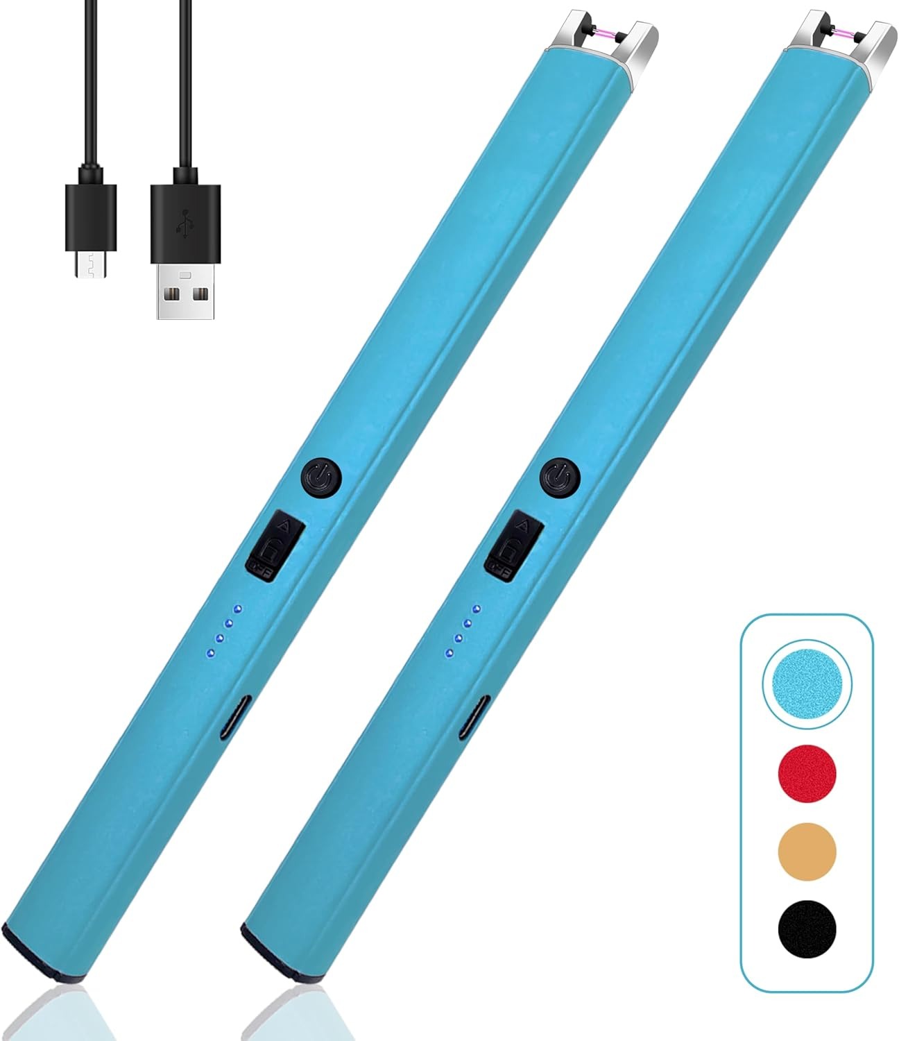 Flameless Electric Lighter - USB Rechargable (Pack of 2)