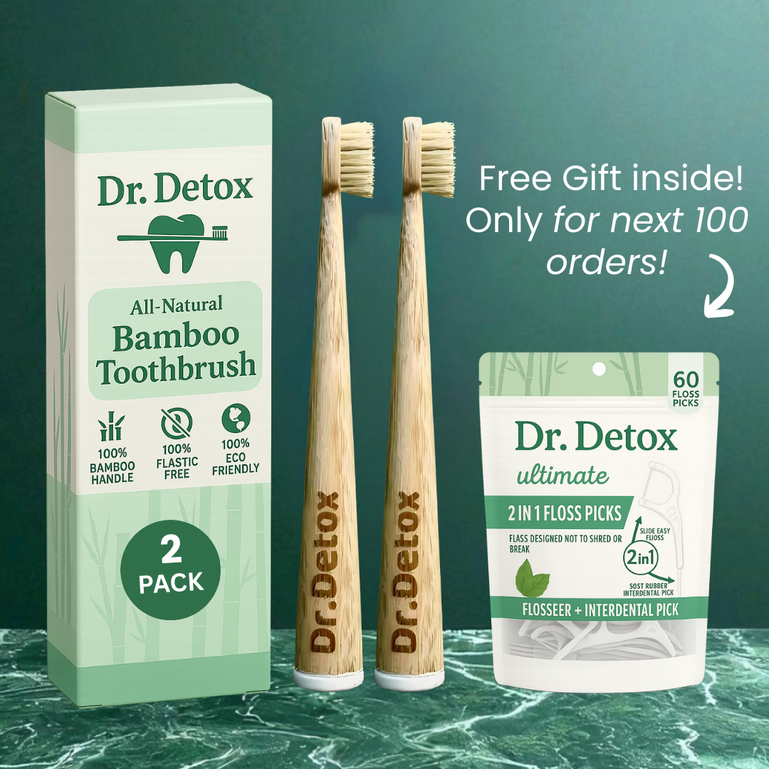Dr.Detox Boar Bristle Bamboo Toothbrush