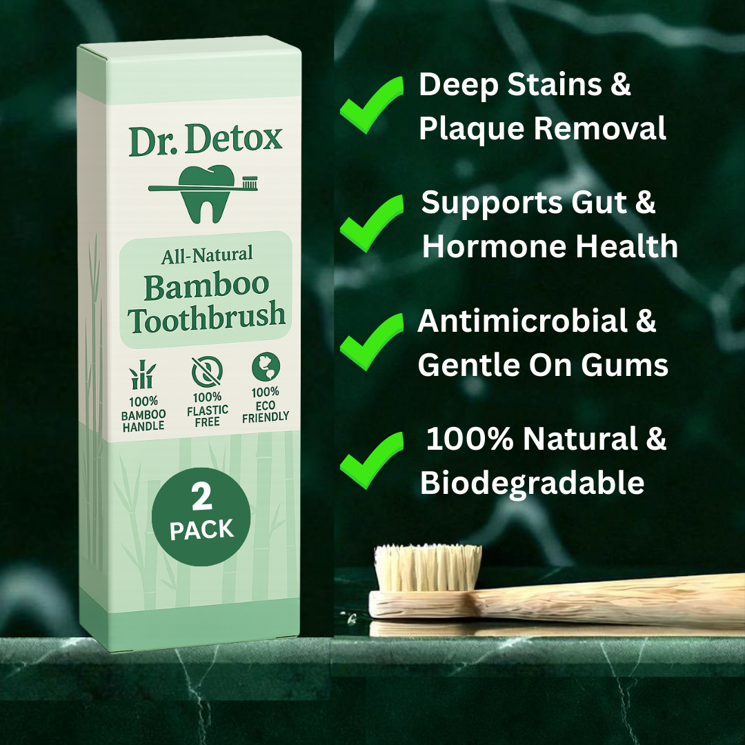 Dr.Detox Boar Bristle Bamboo Toothbrush